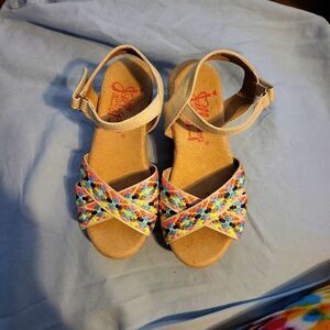 Children's jellypop size11 m wedge sandals NWOT